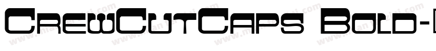CrewCutCaps Bold字体转换